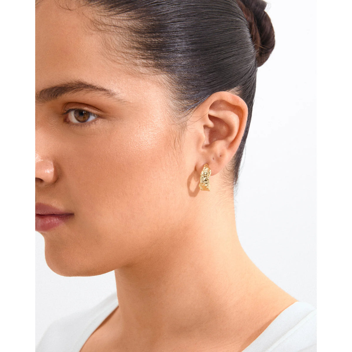 Pilgrim Elara Organic Shaped Earrings Gold