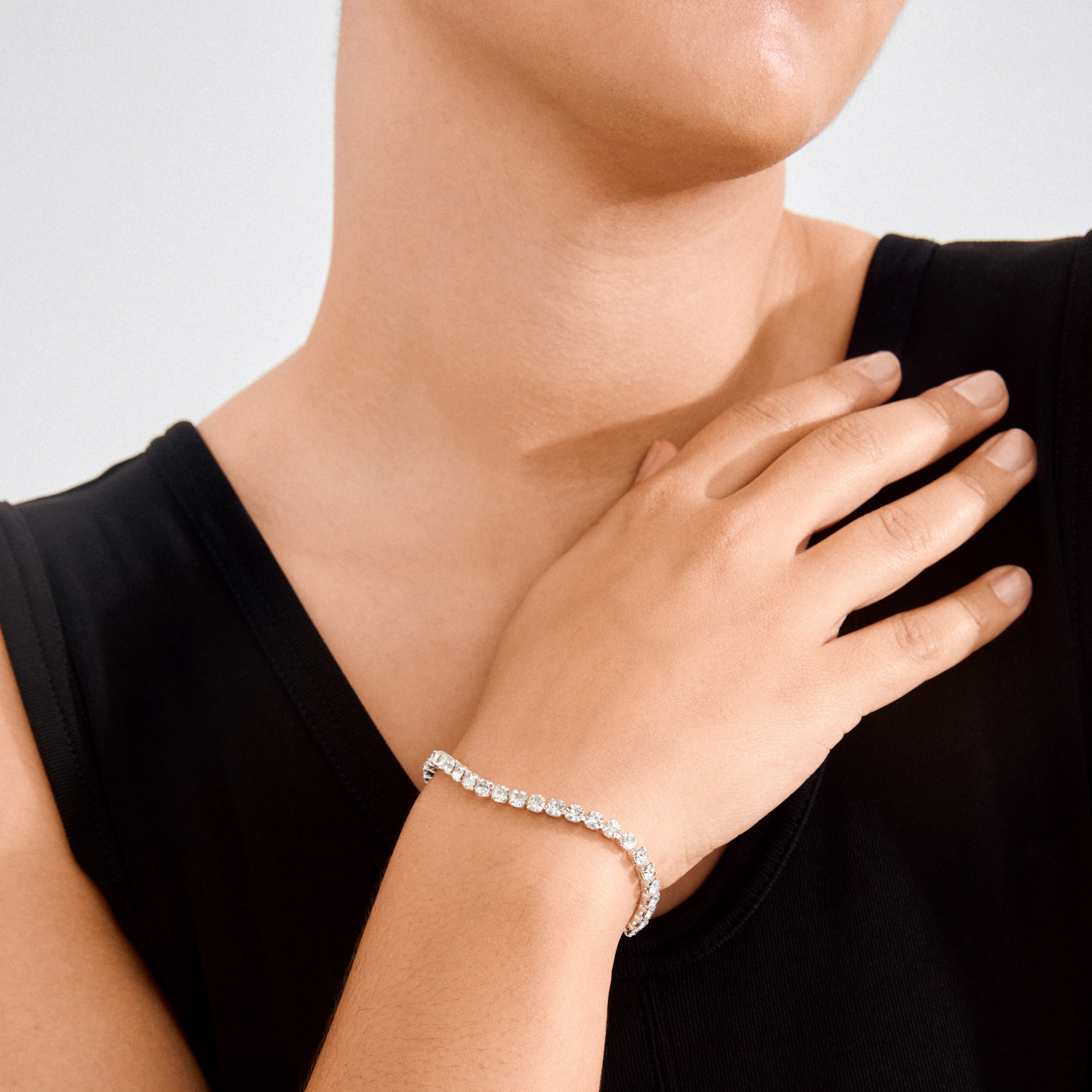 Pilgrim Lucia Bracelet Crystal Silver Plated