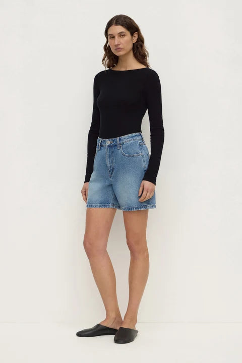 Assembly Label Mid Rise Vintage Denim Short Classic Blue