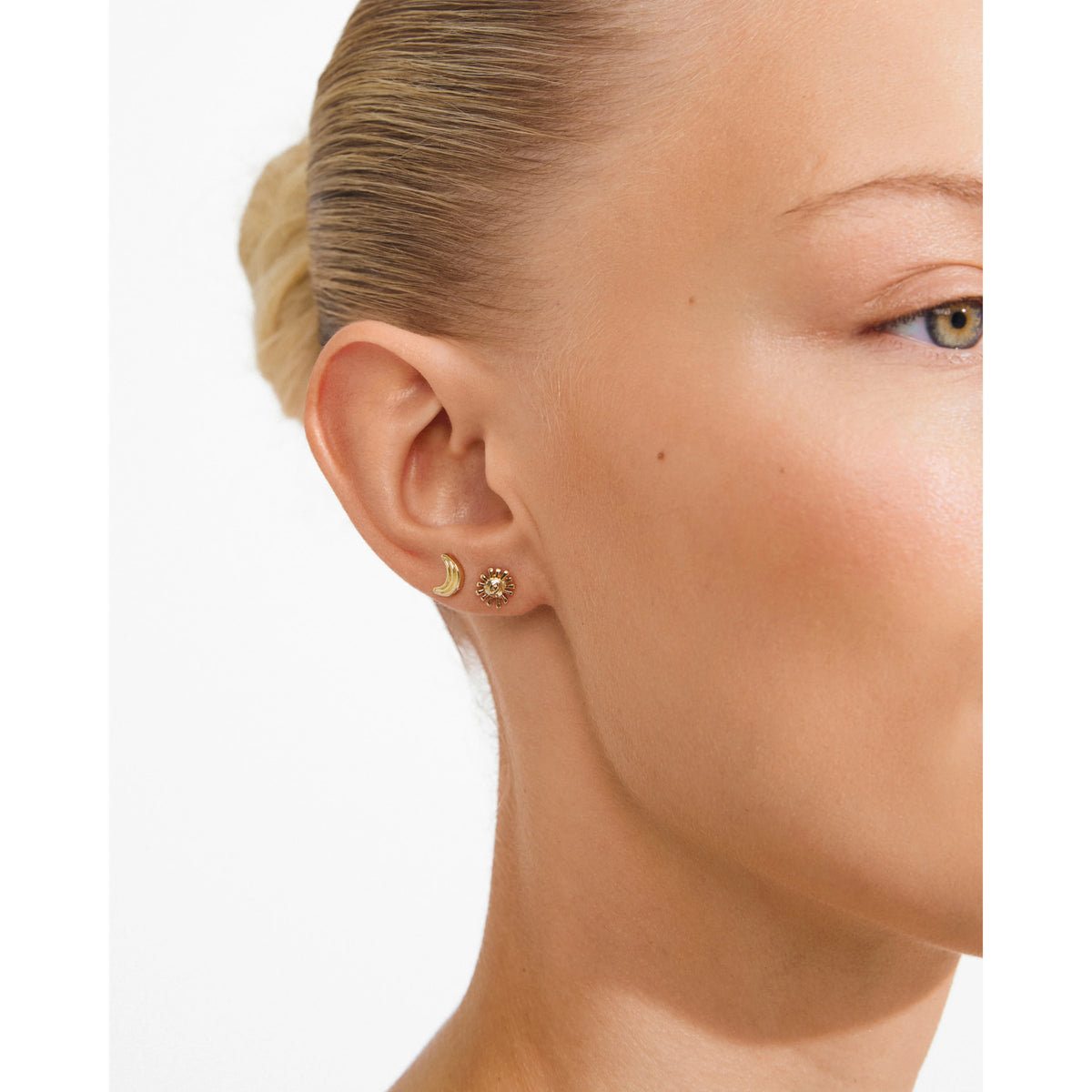 Pilgrim Misha 2-in-1 Earrings Gold