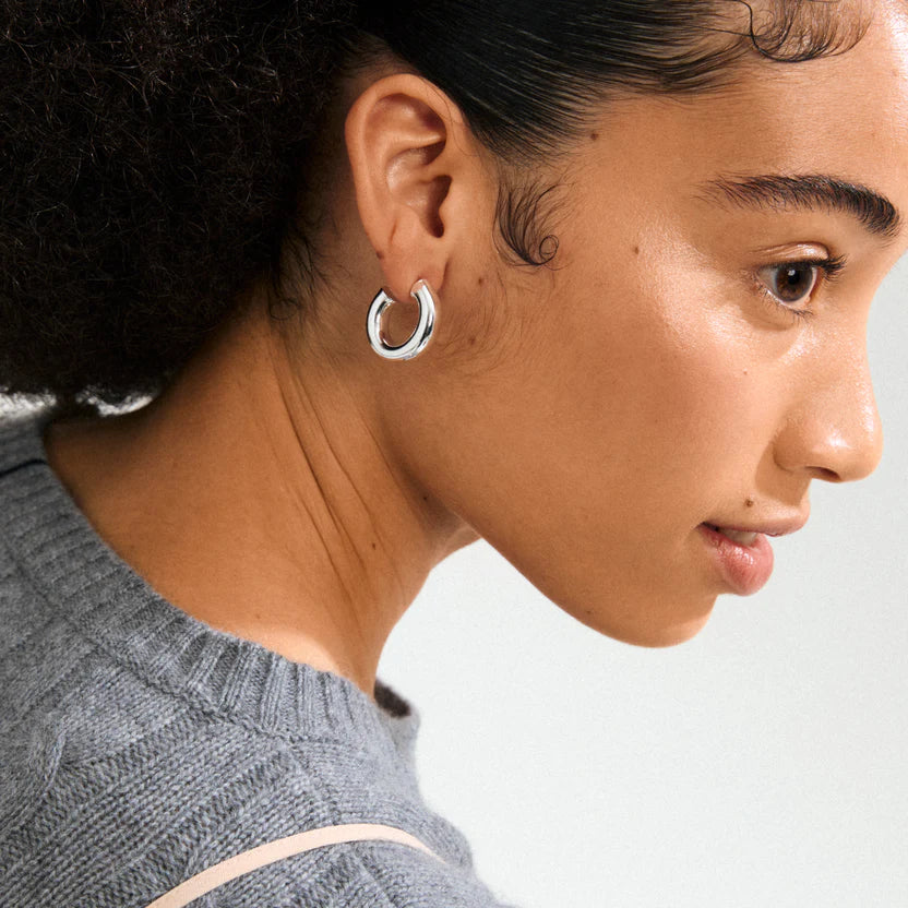 Pilgrim Phase Recycled Earrings - Silver Plated