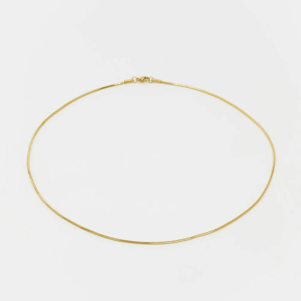 Other Things Snake Necklace Gold