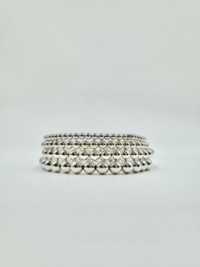 Dane Silver Bead Bracelet