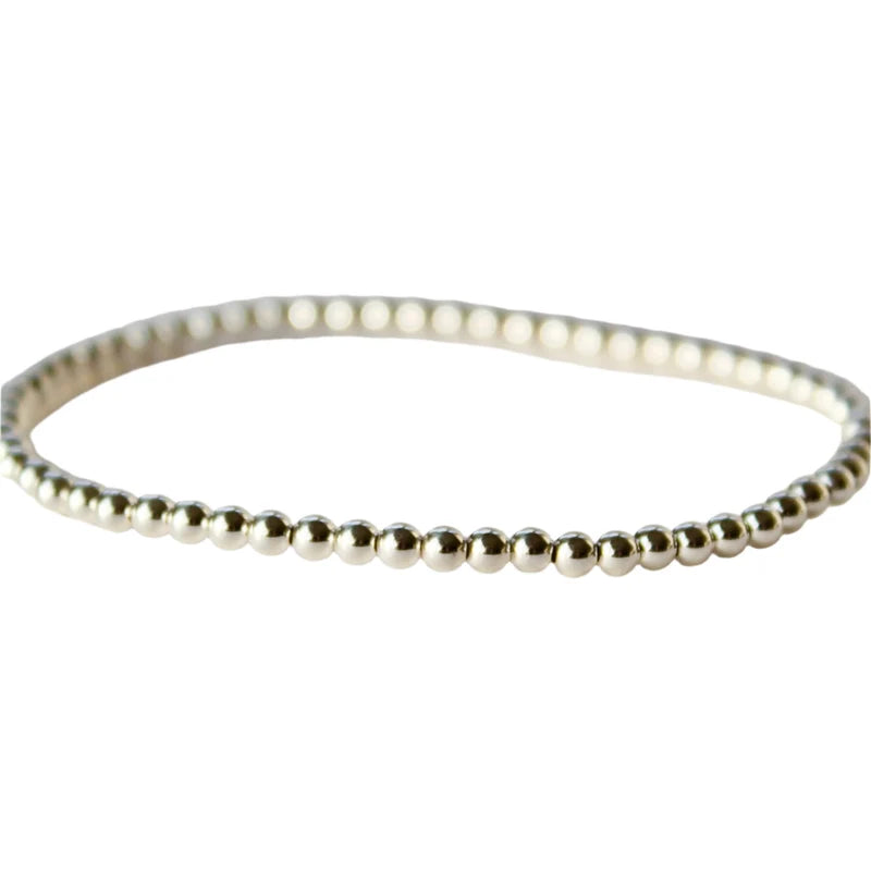 Dane Silver Bead Bracelet