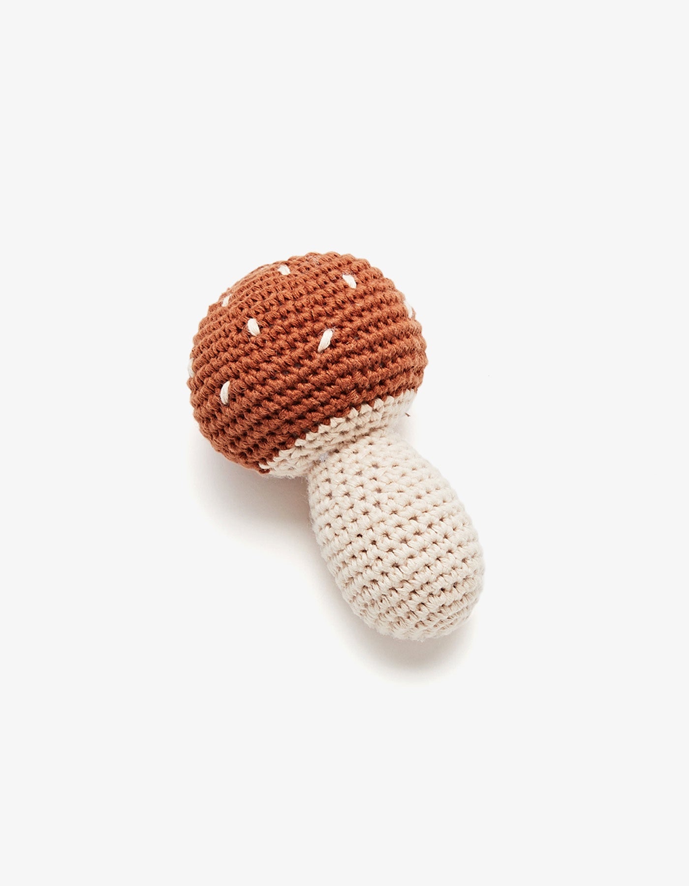 Over The Dandelions Crochet Mushroom Rattle