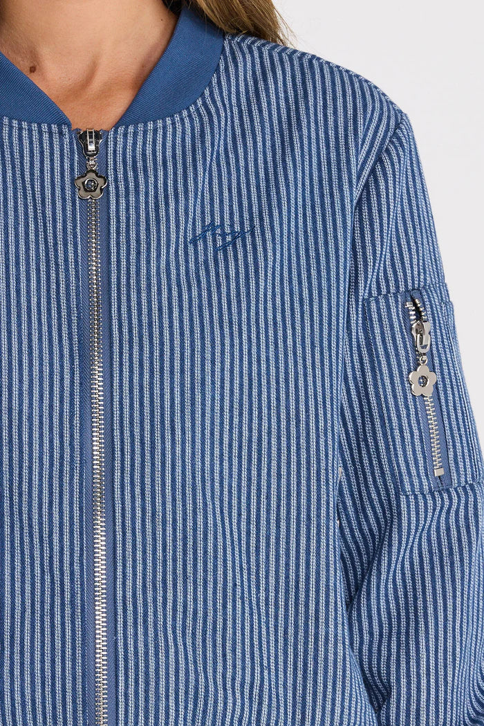 Thing Thing Flight Jacket  - Skyline Denim