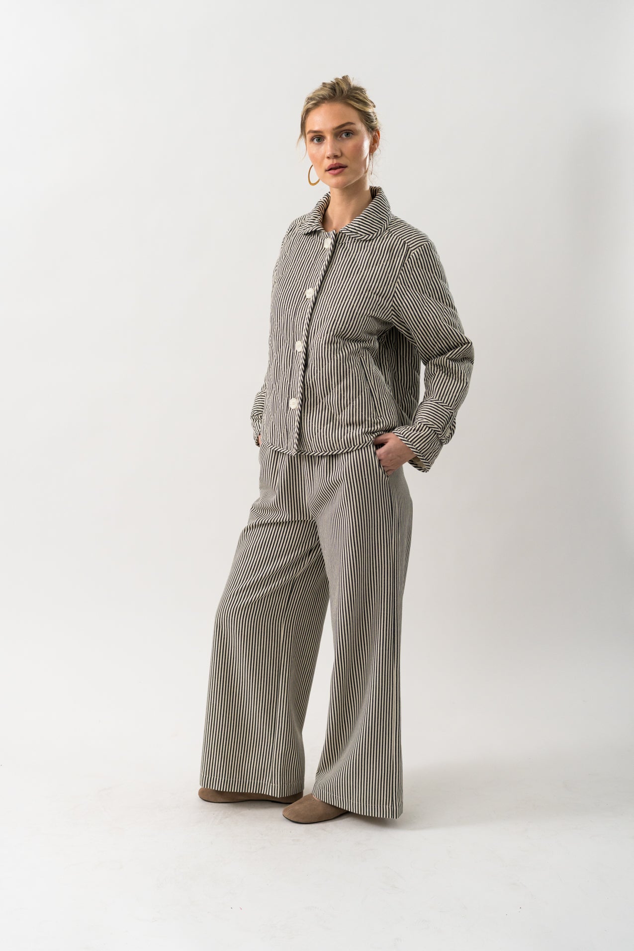 Lollys Laundry Viola Jacket Stripe Black