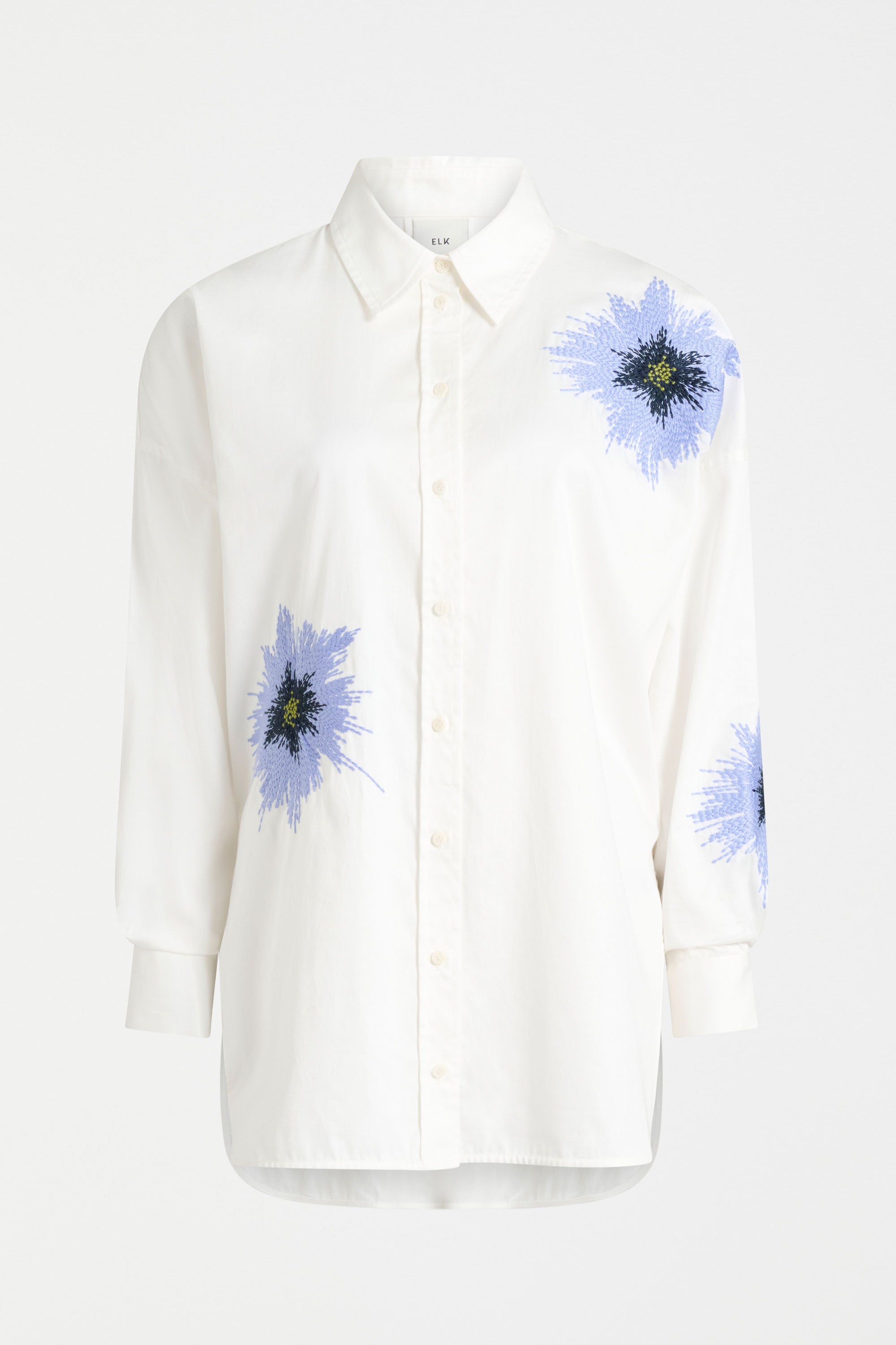 Elk Eiren Relaxed Shirt White/Lilac Blue