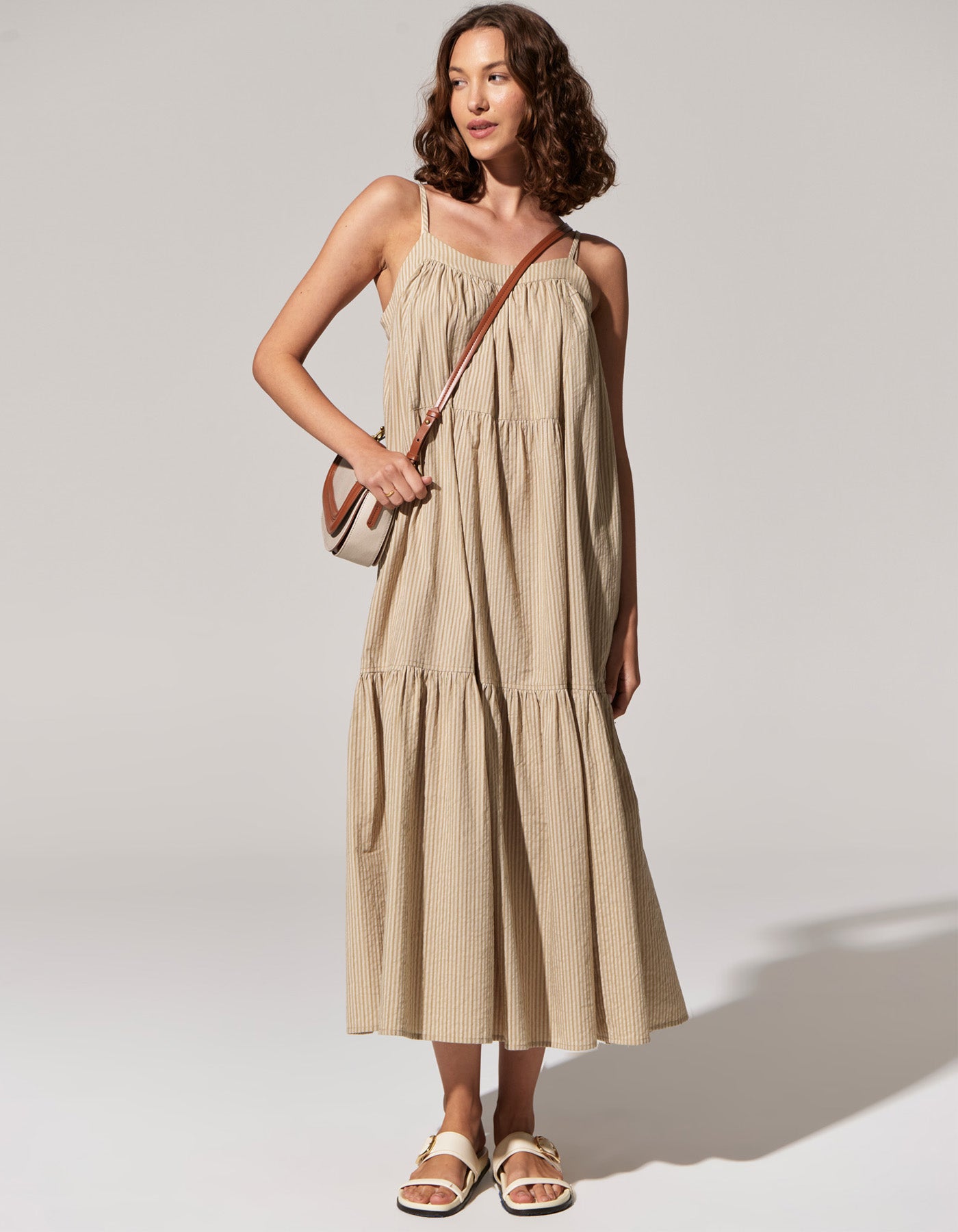 POL Acacia Sundress - Light Khaki