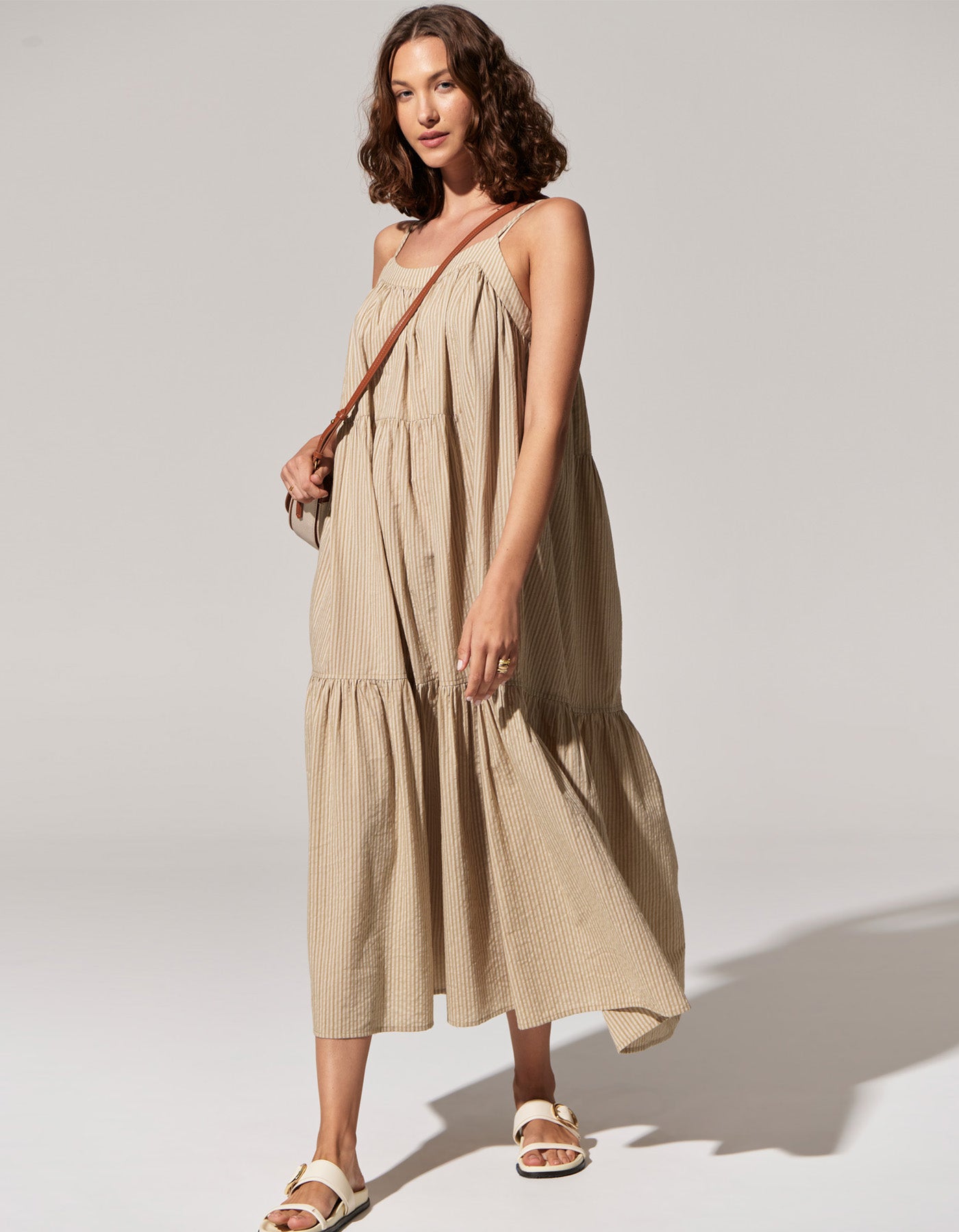 POL Acacia Sundress - Light Khaki