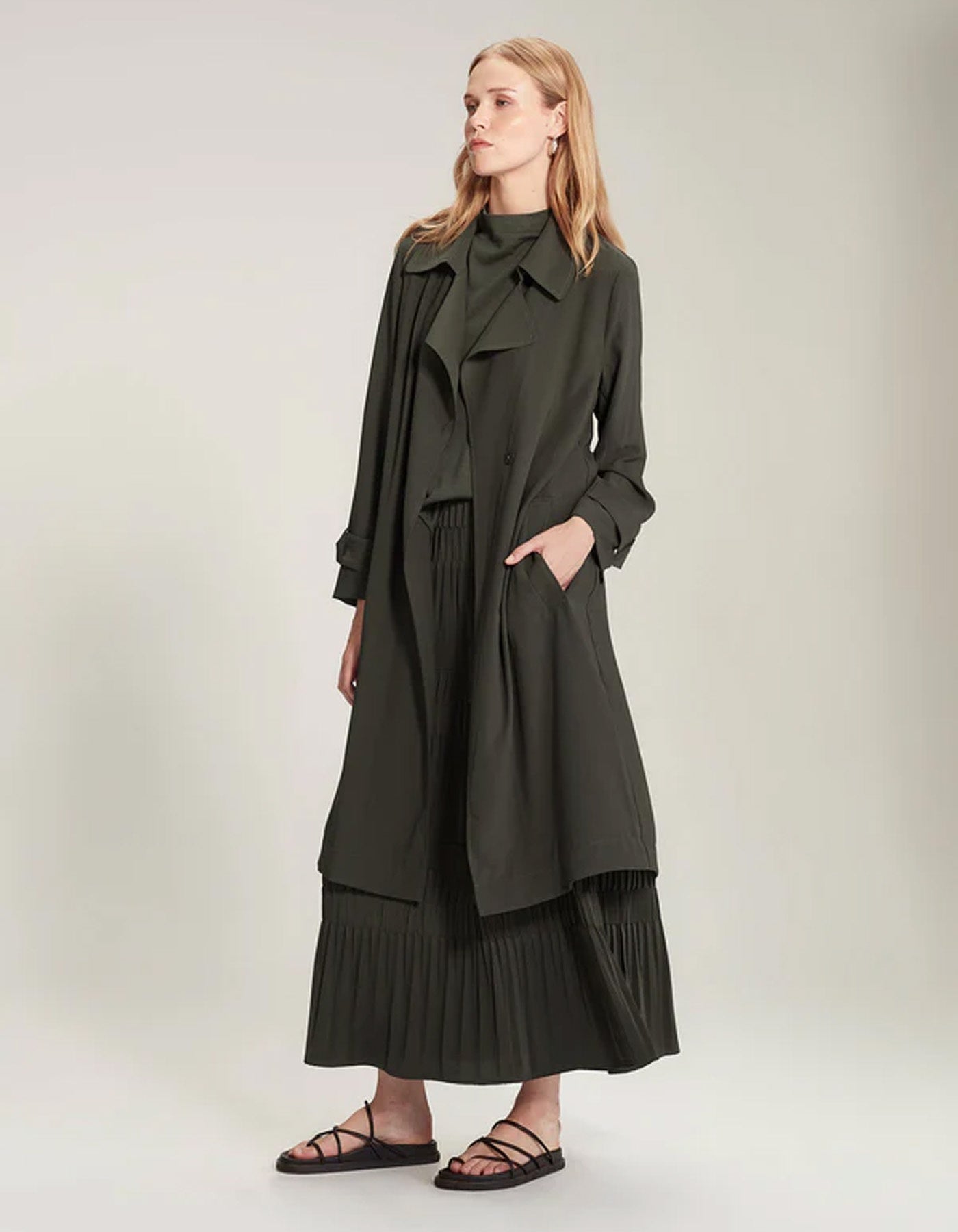 Sills Alba Trench Khaki