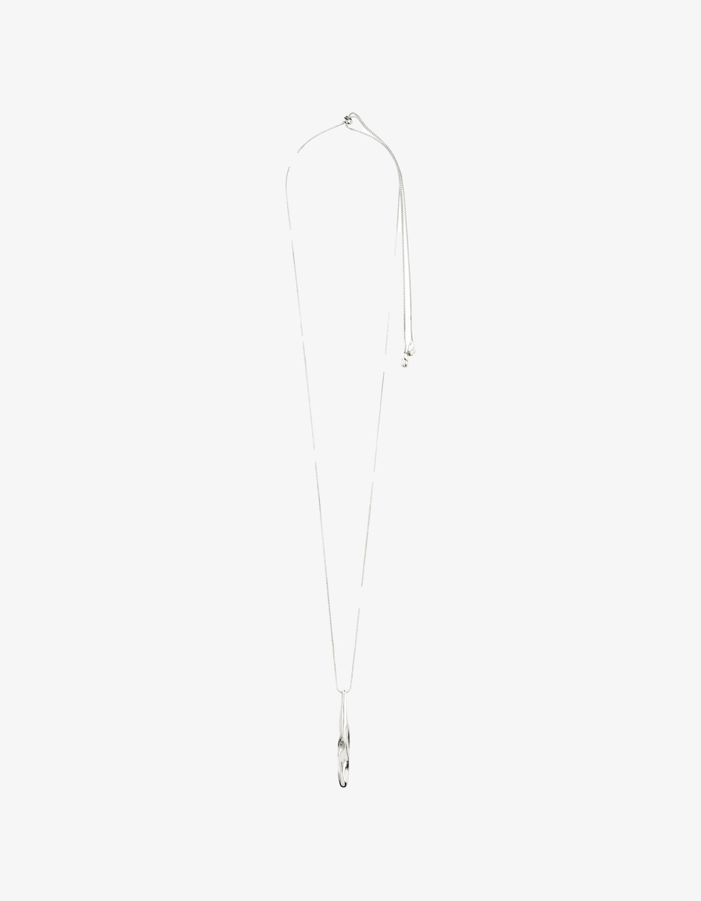 Pilgrim Alberte Teardrop Necklace Silver