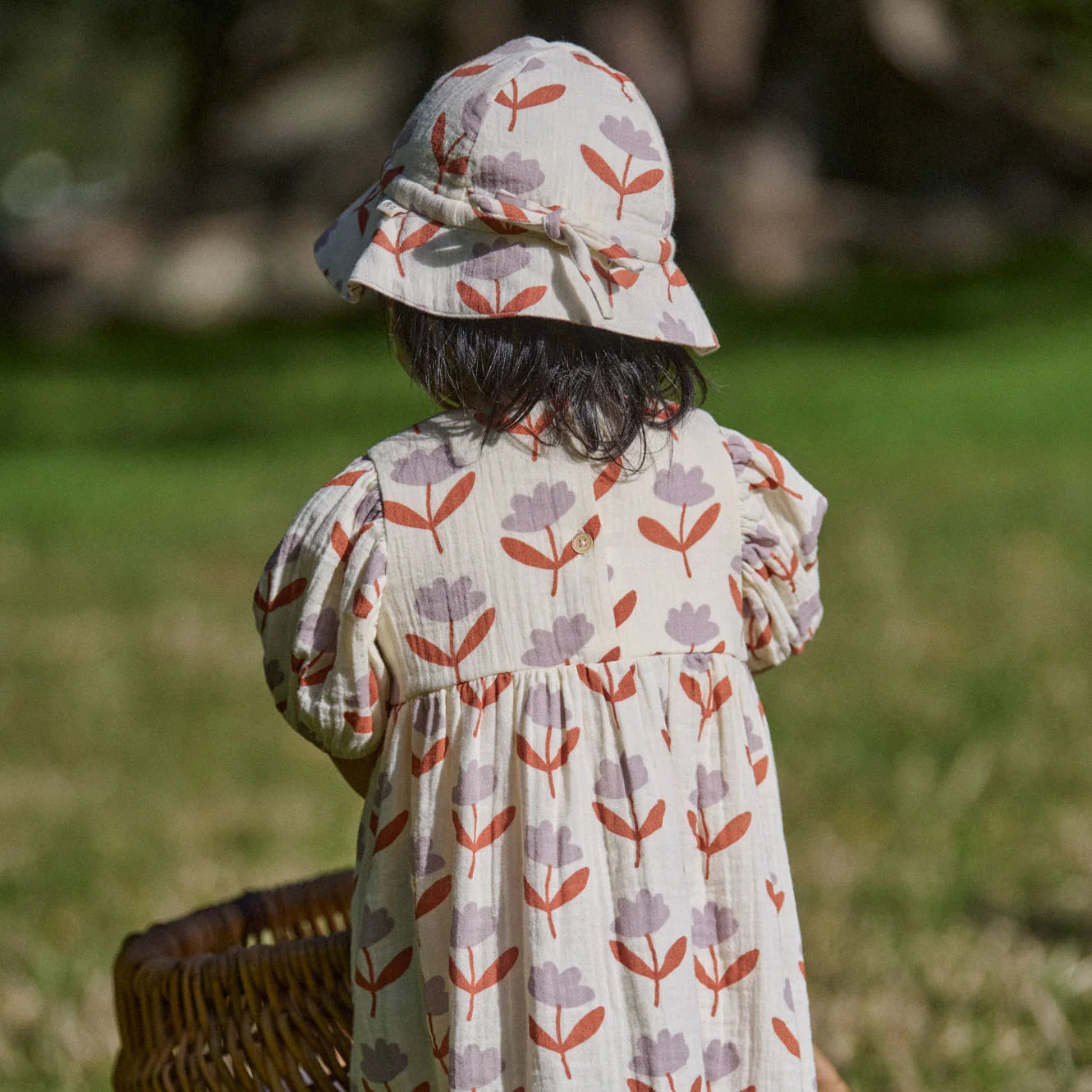 Nature Baby Albertine Dress Muslin Fleurette Print