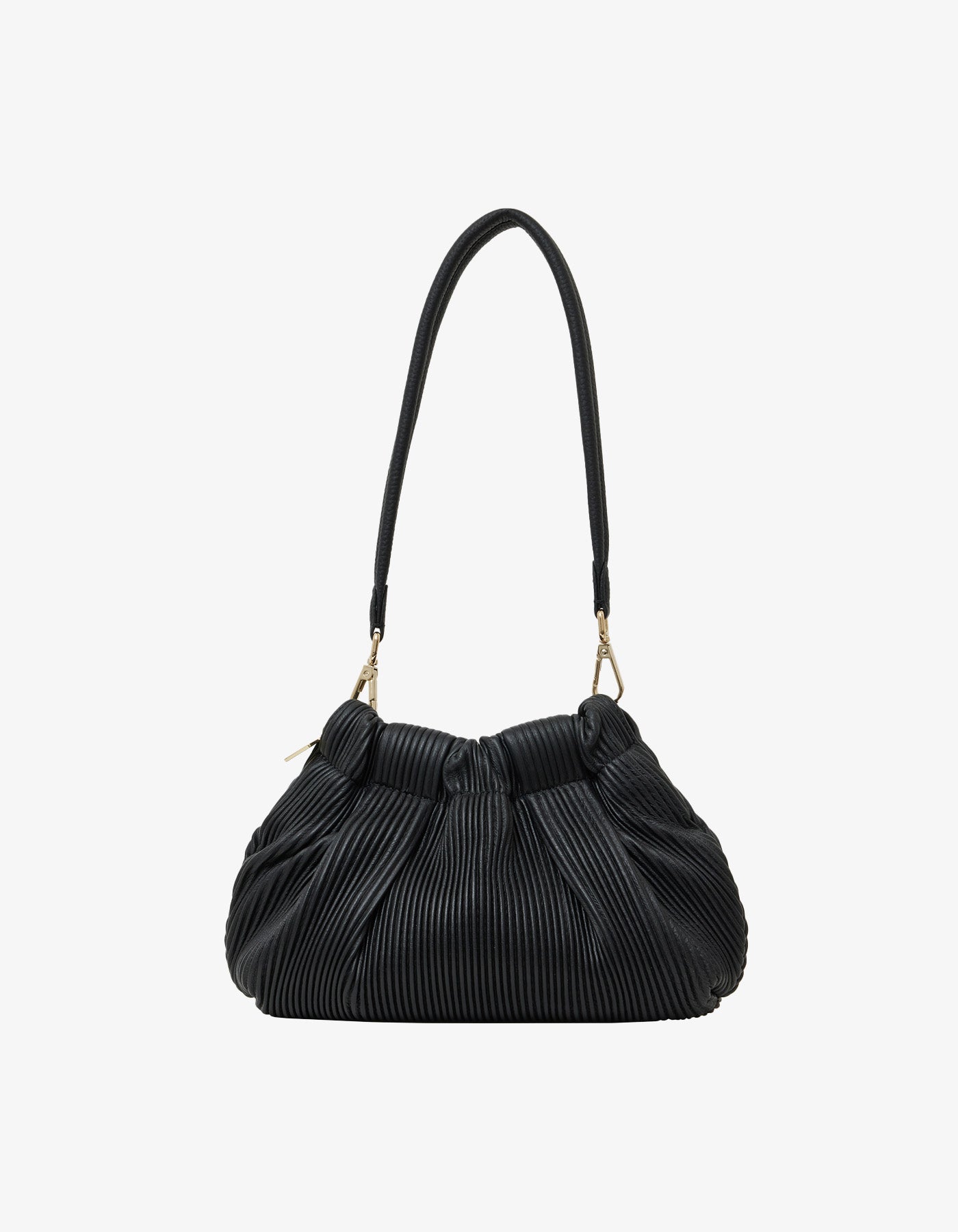 Saben Alexis Shoulder Bag Black Pleat