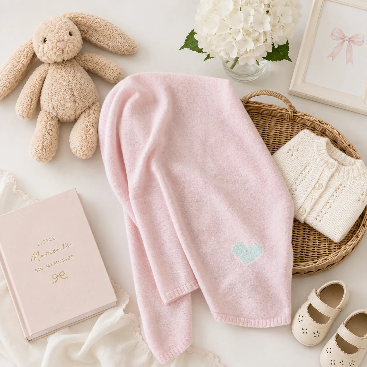 Amanda Alexander Cashmere Baby Blanket Blossom