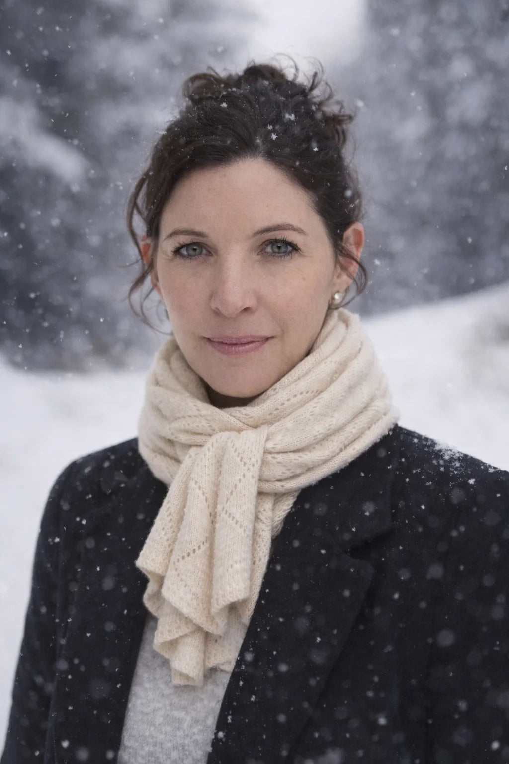 Amanda Alexander Cashmere Scarf Oatmeal