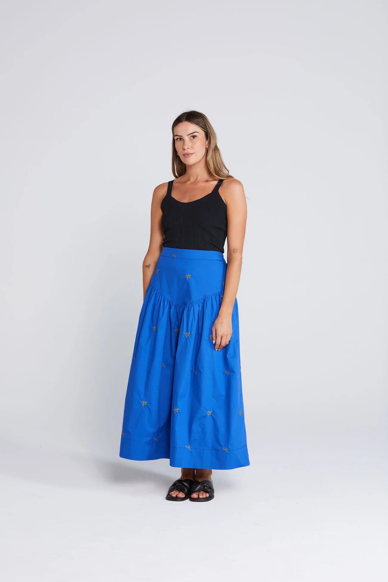 Thing Thing Aria Skirt Cobalt Blossom