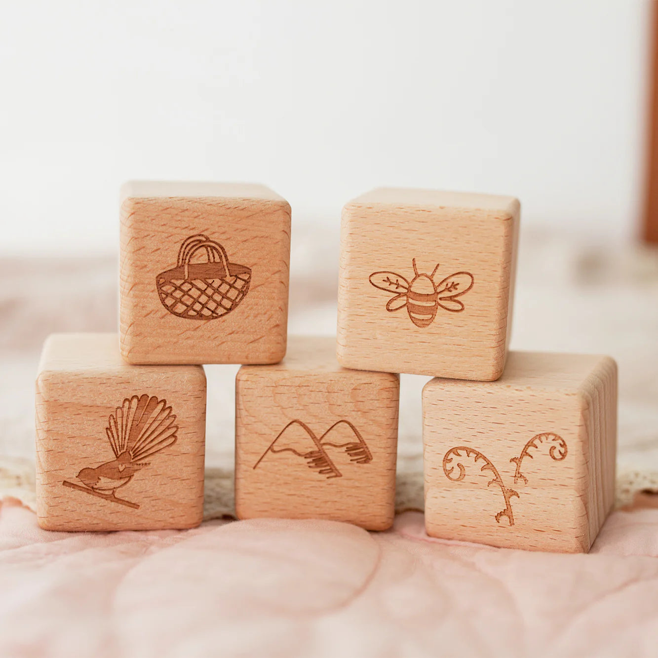 Over The Dandelions Aroha Wooden Block Set