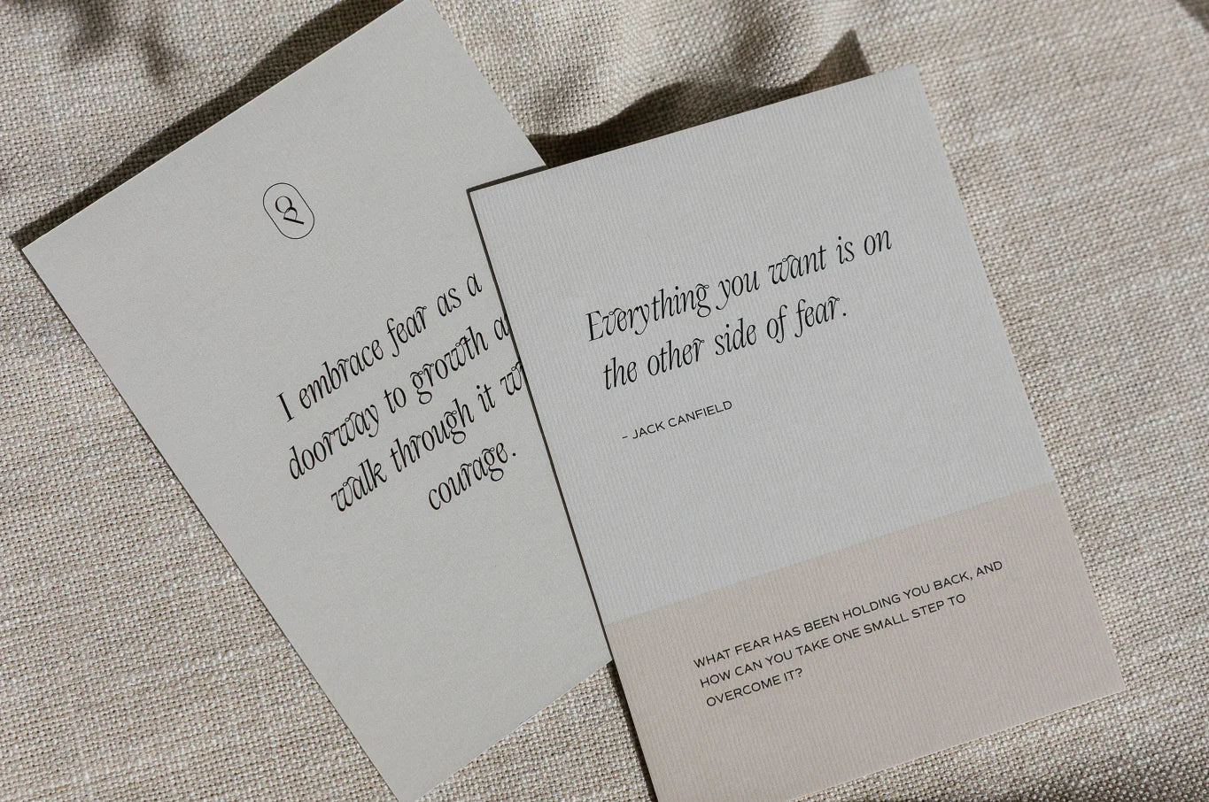 Olive & Page The Art of Living / to be alive Card Deck