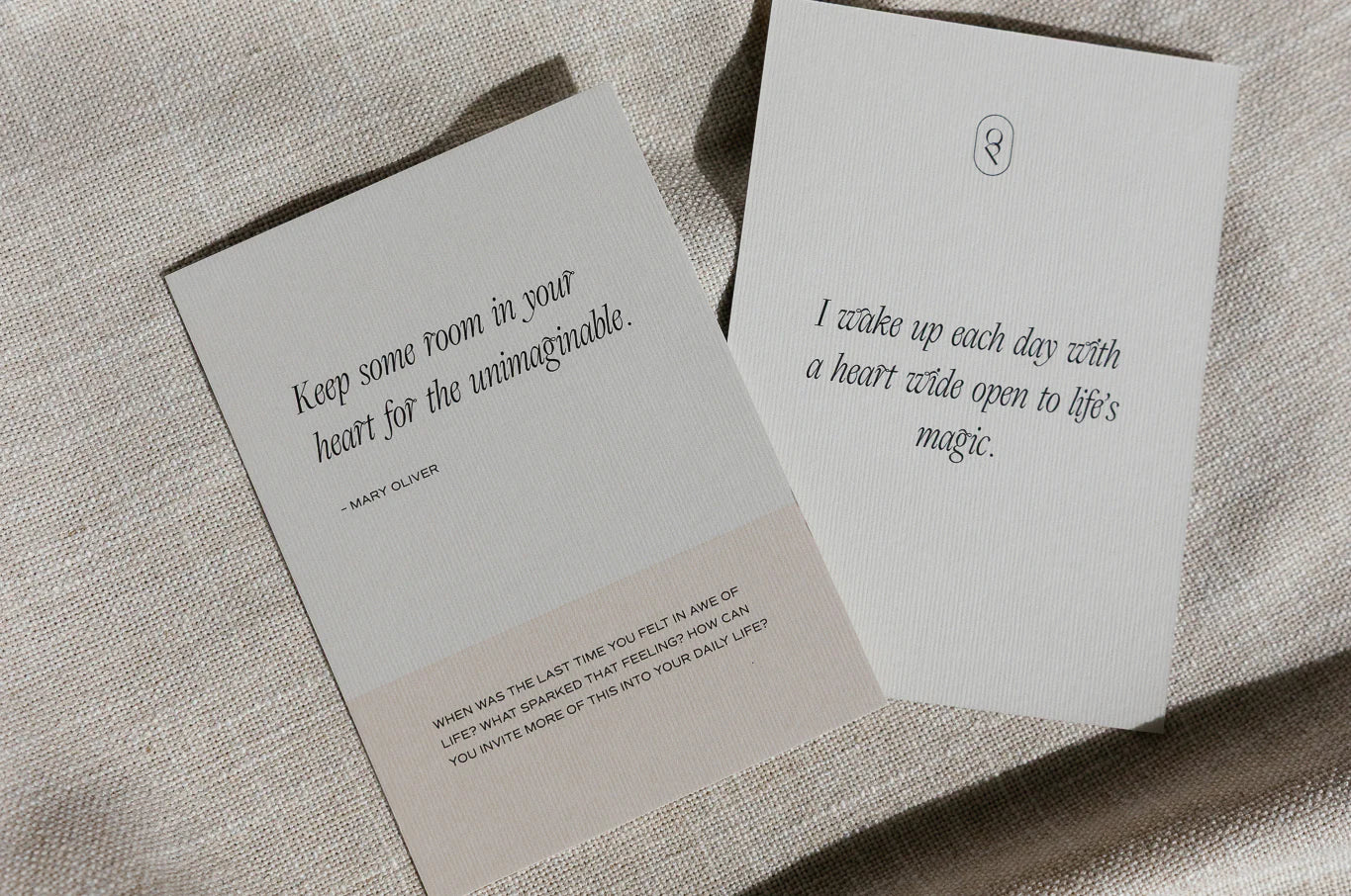 Olive & Page The Art of Living / to be alive Card Deck