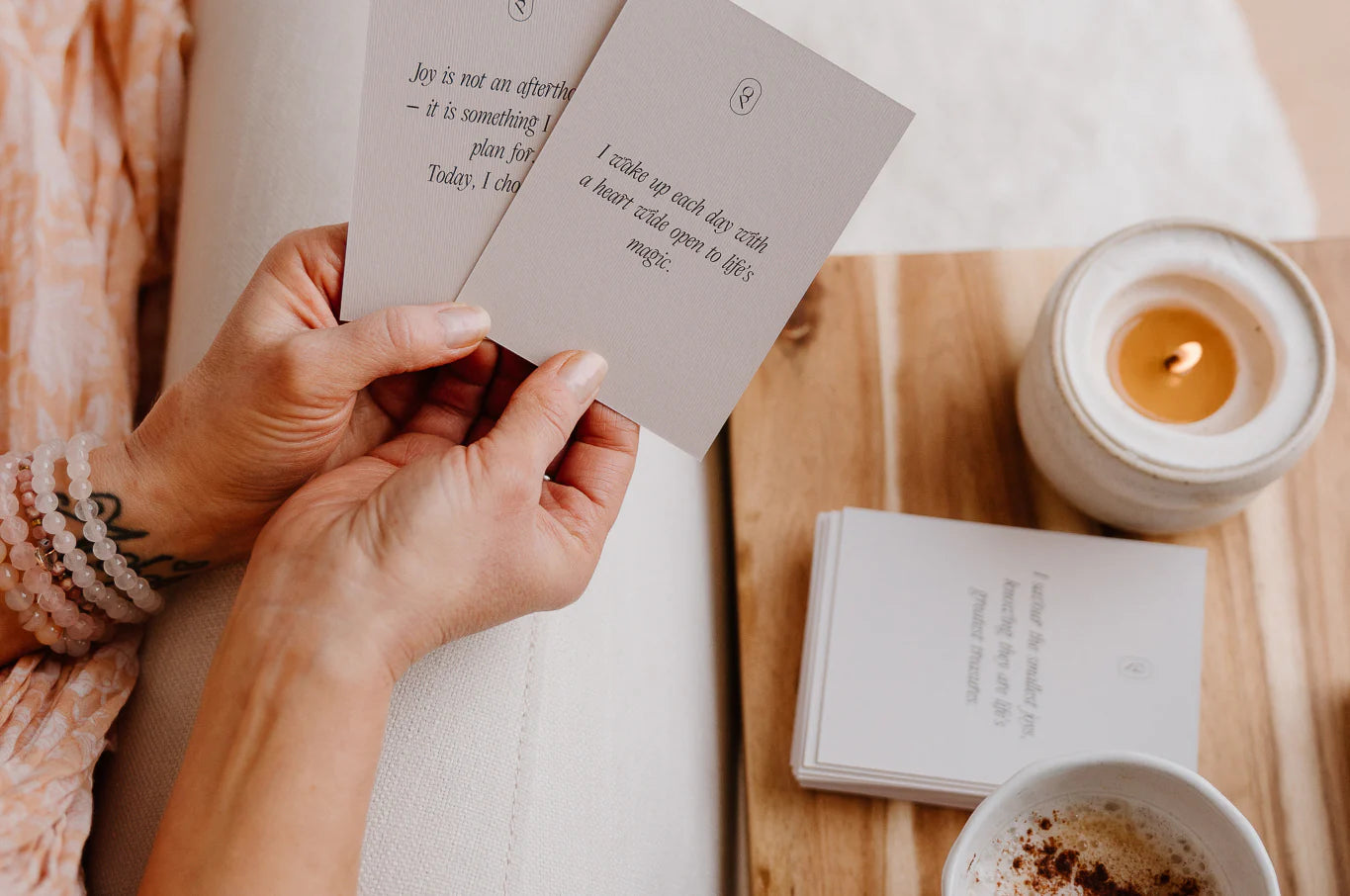 Olive & Page The Art of Living / to be alive Card Deck