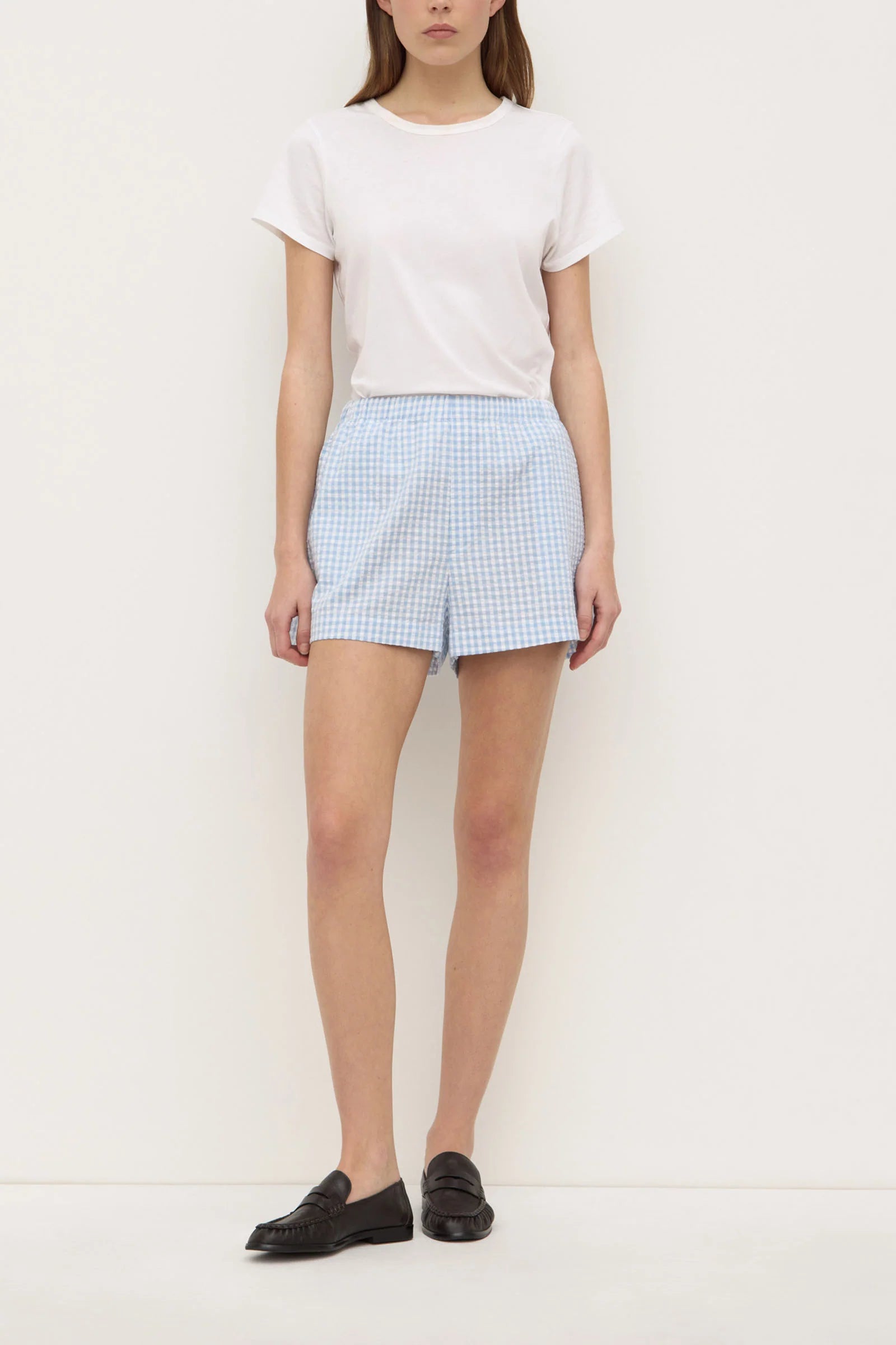 Assembly Label Ainslee Short Blue Check