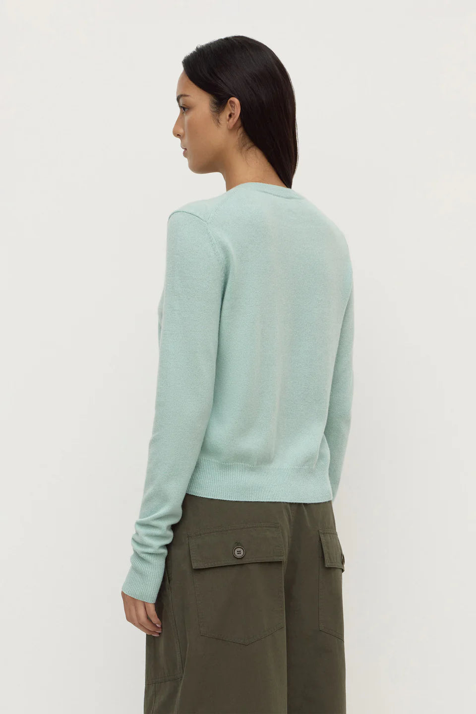 Assembly Label Benny Knit Cardigan Mint