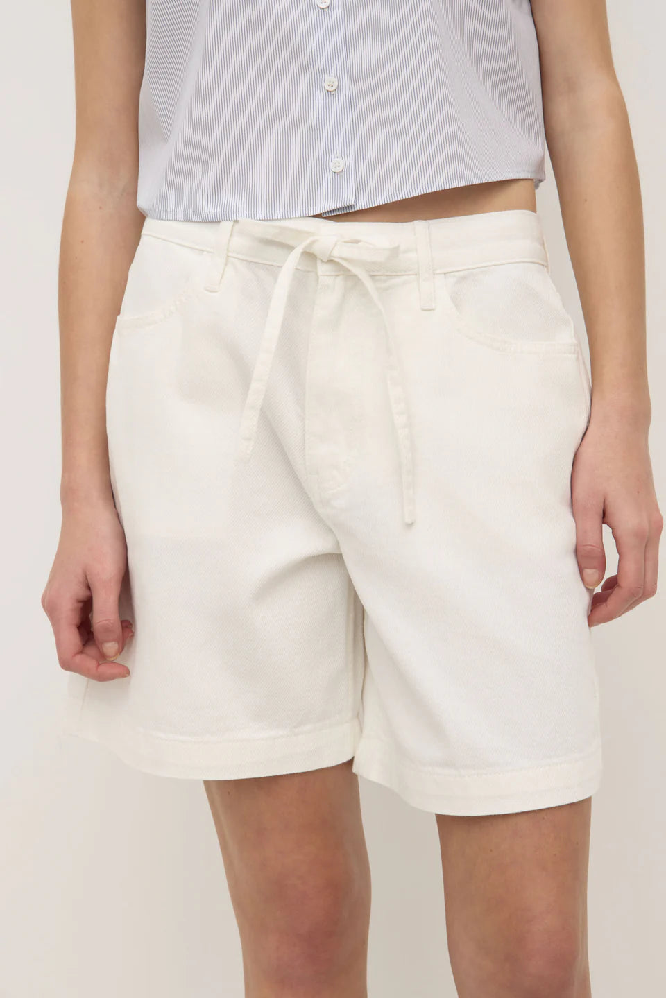 Assembly Label Bobby Twill Midrise Short Antique White