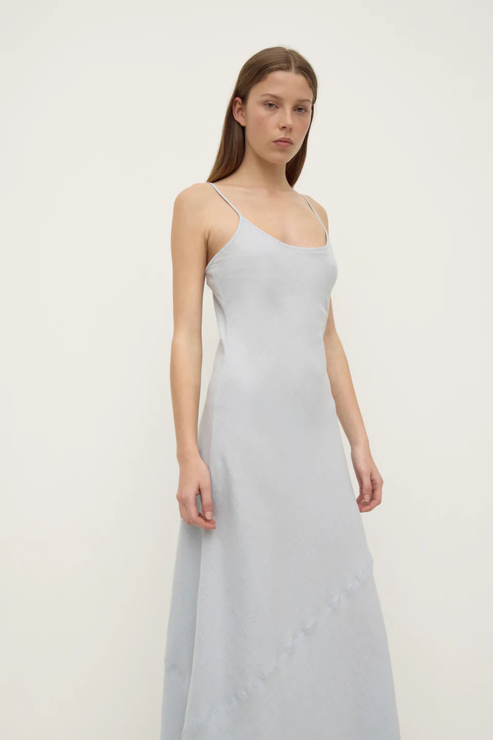 Assembly Label Colette Linen Slip Dress Cloud