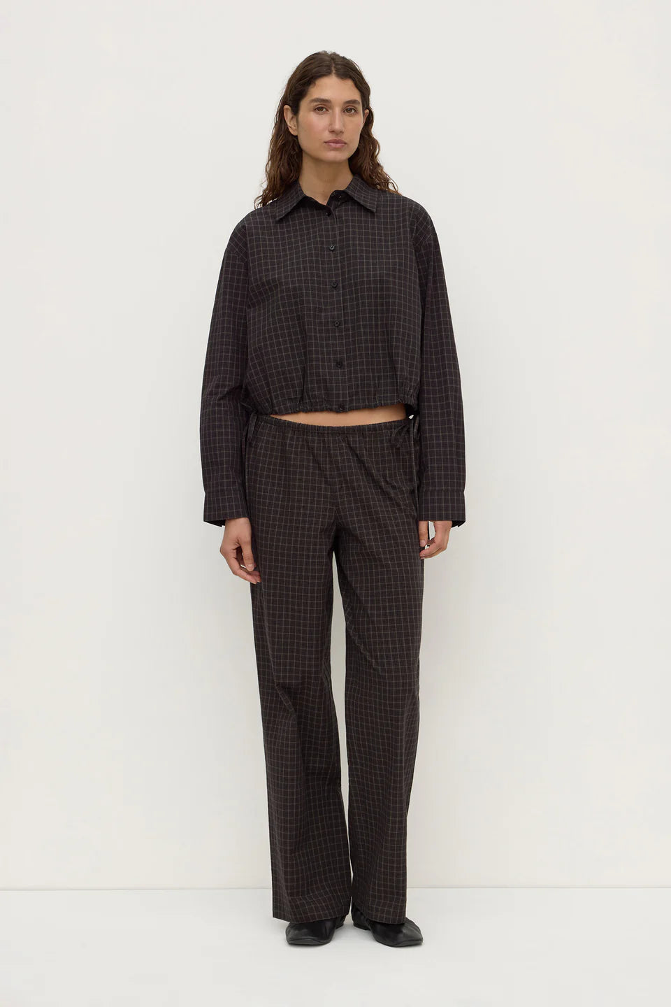 Assembly Label Eddie Check Pant Brown/Black