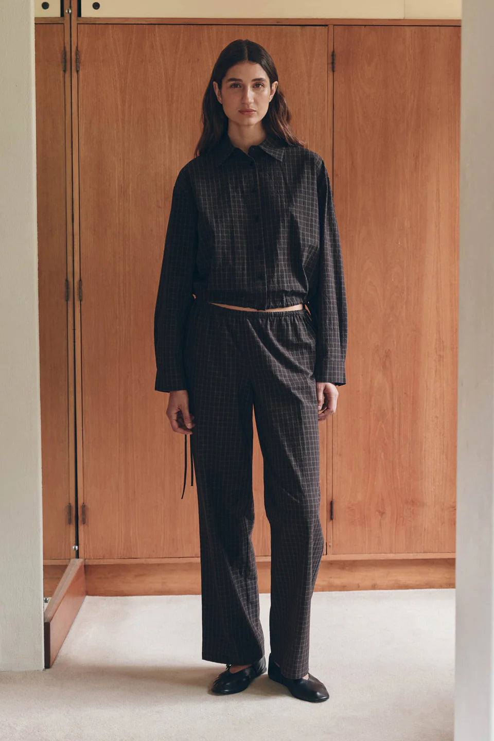 Assembly Label Eddie Check Pant Brown/Black
