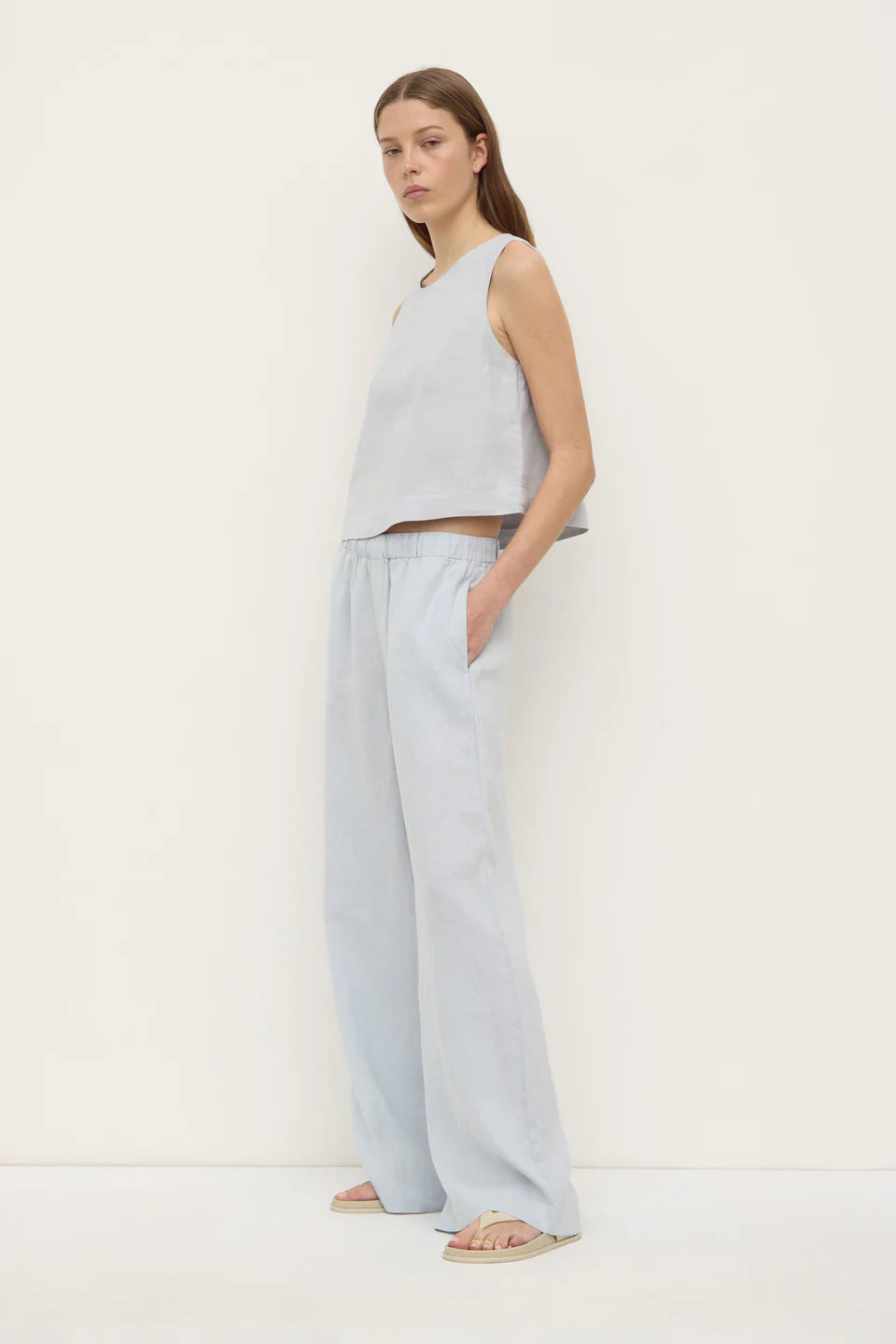 Assembly Label Everyday Linen Pant Cloud