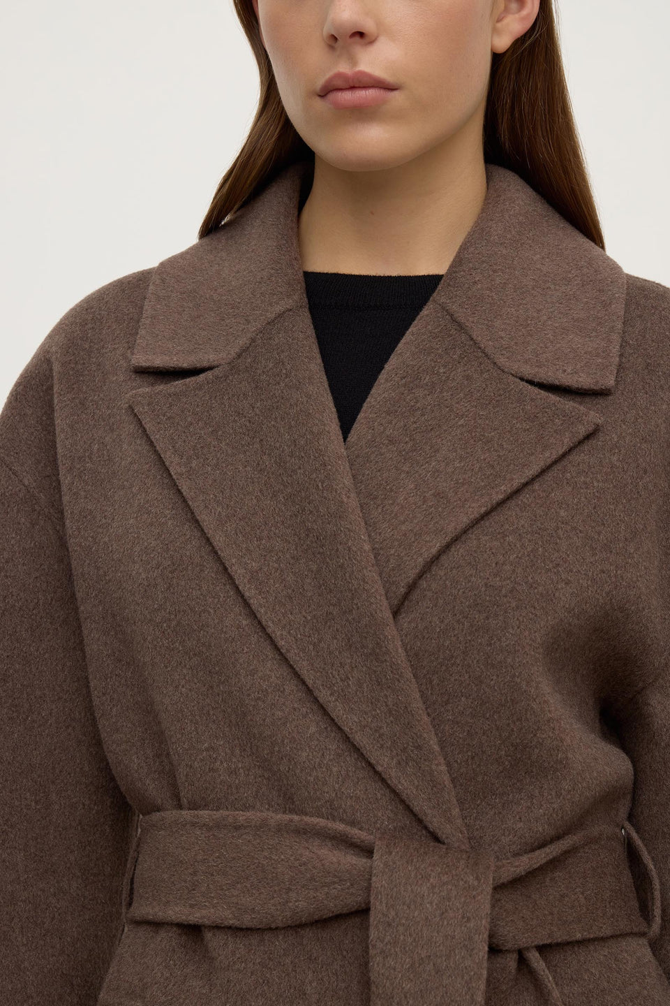 Assembly Label Ivy Wool Coat Cocoa Marle