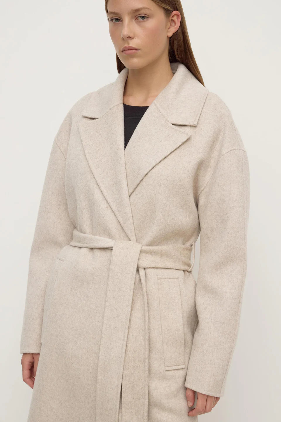 Assembly Label Ivy Wool Coat Oat Marle