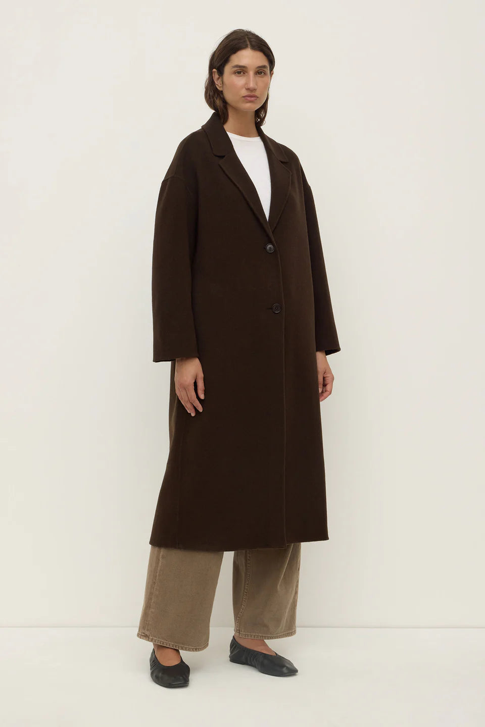 Assembly Label Jenna Wool Jacket Dark Choc