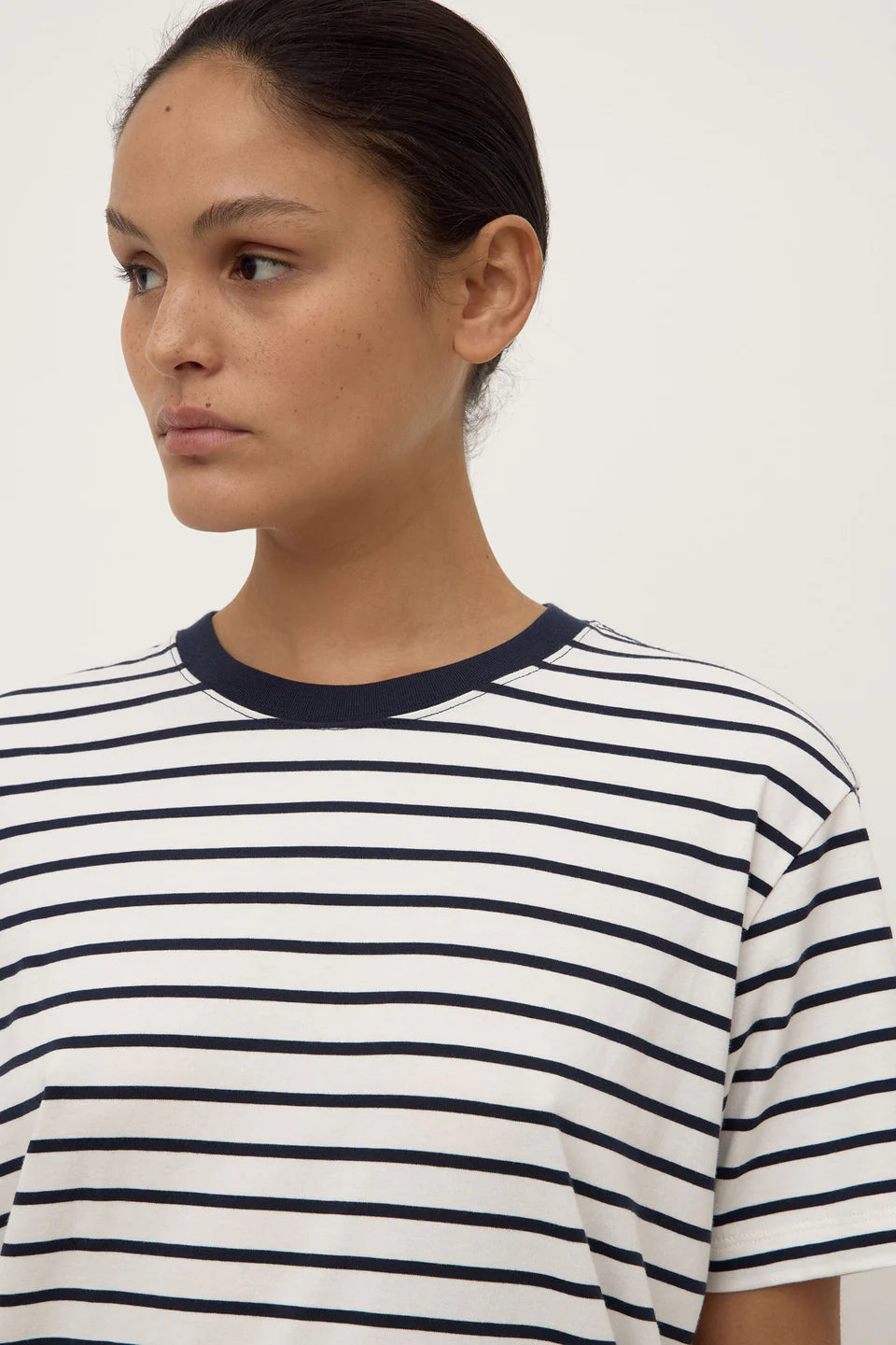 Assembly Label Leony Stripe Tee True Navy/Antique White