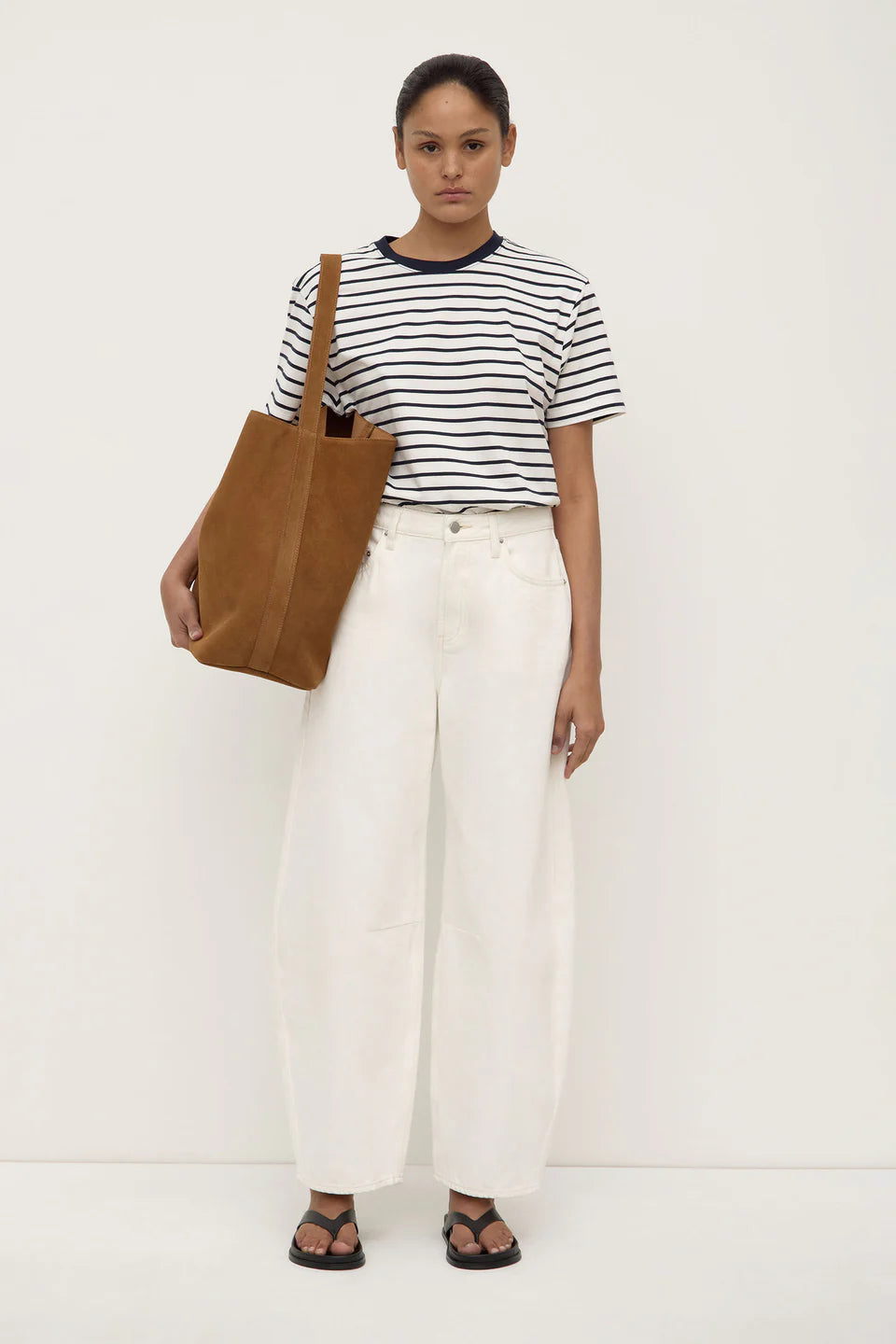 Assembly Label Leony Stripe Tee True Navy/Antique White