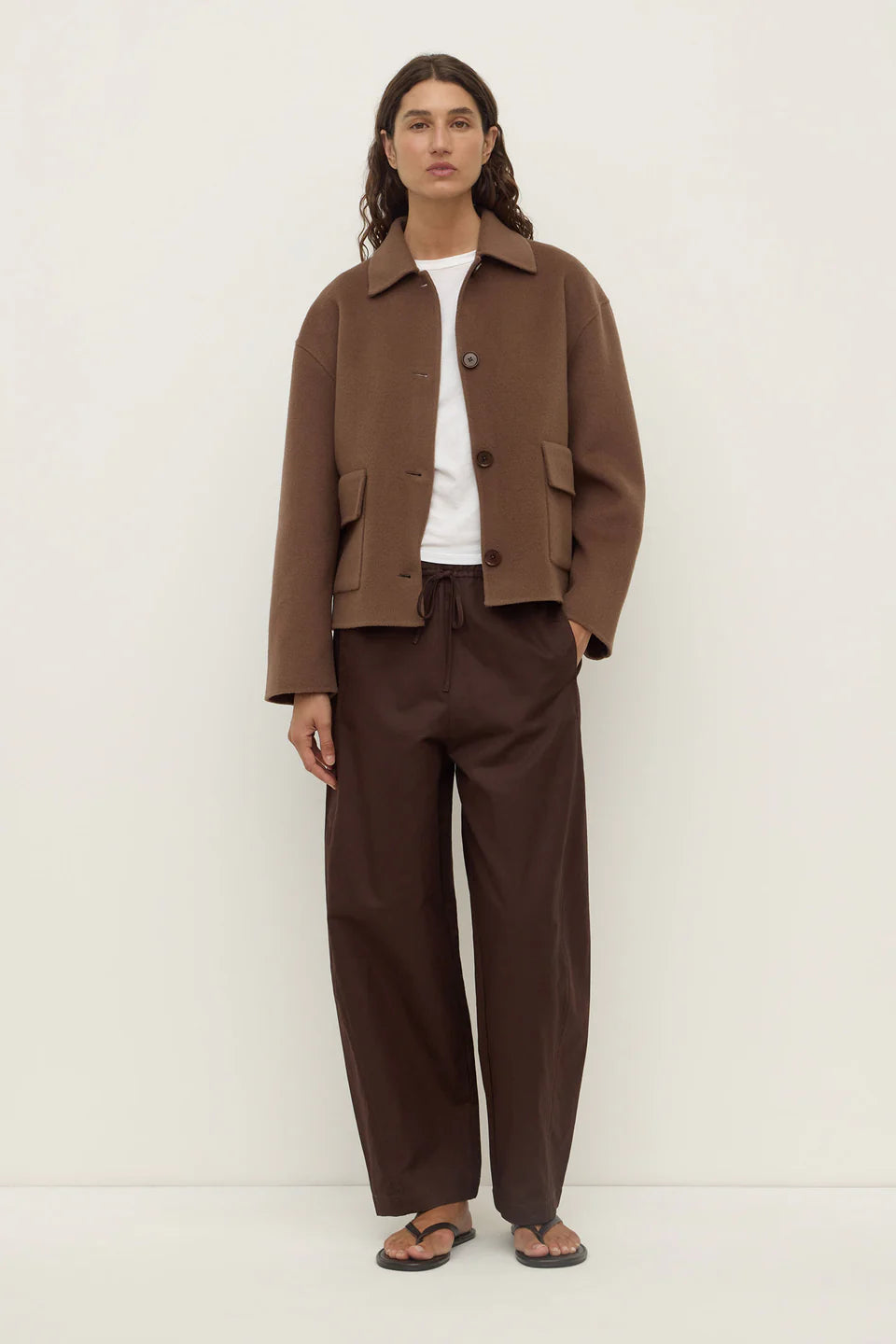 Assembly Label Mya Wool Jacket Milk Choc