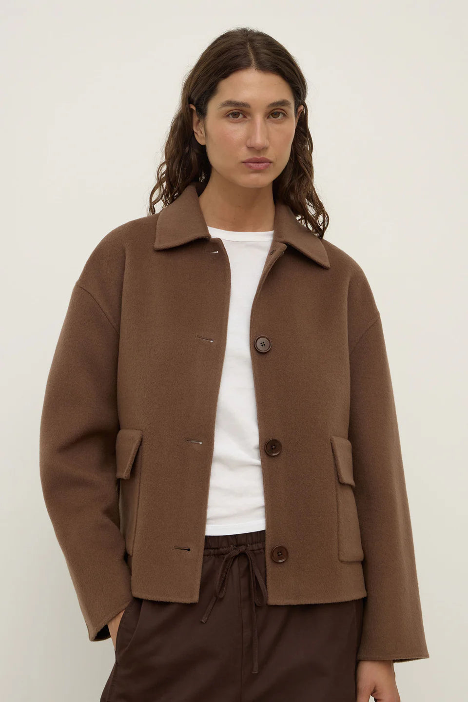 Assembly Label Mya Wool Jacket Milk Choc