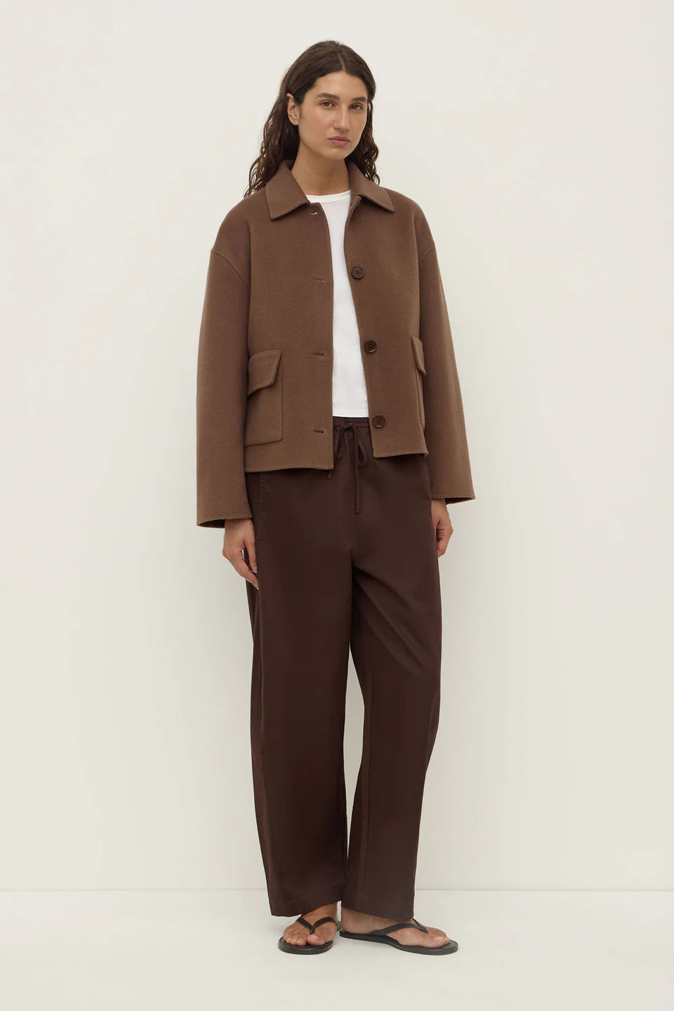 Assembly Label Mya Wool Jacket Milk Choc
