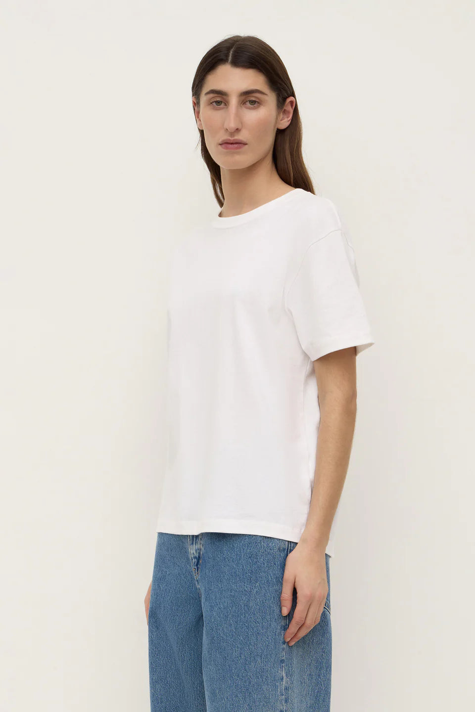Assembly Label Organic Base Tee White