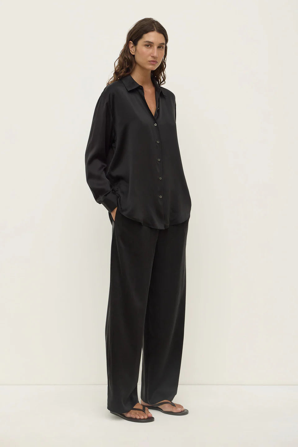 Assembly Label Pippa Silk Pant Black