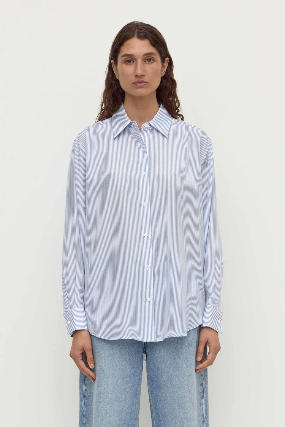 Assembly Label Spencer Stripe Silk Shirt