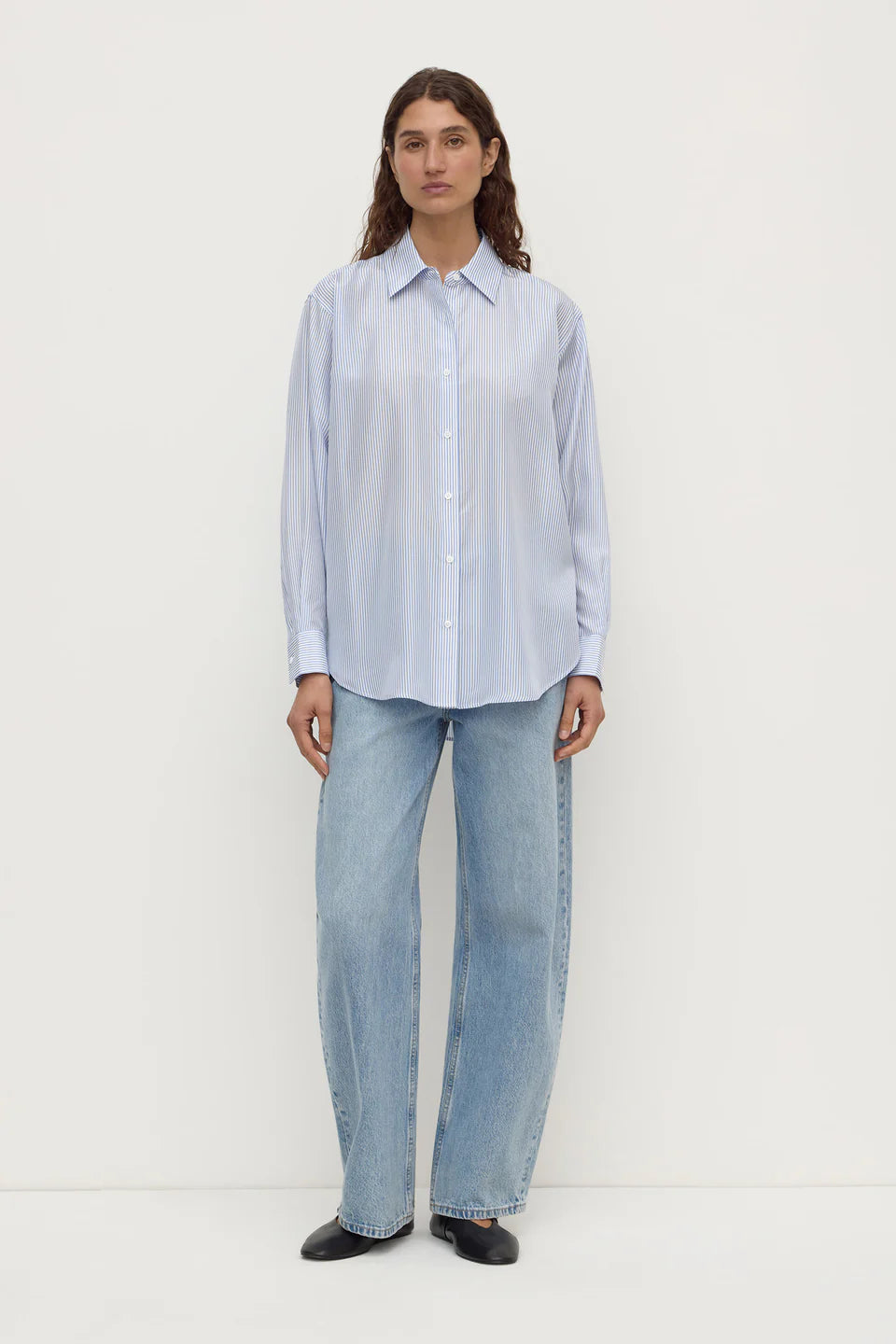 Assembly Label Spencer Stripe Silk Shirt