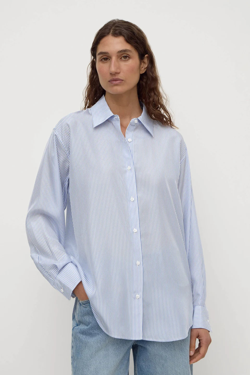 Assembly Label Spencer Stripe Silk Shirt