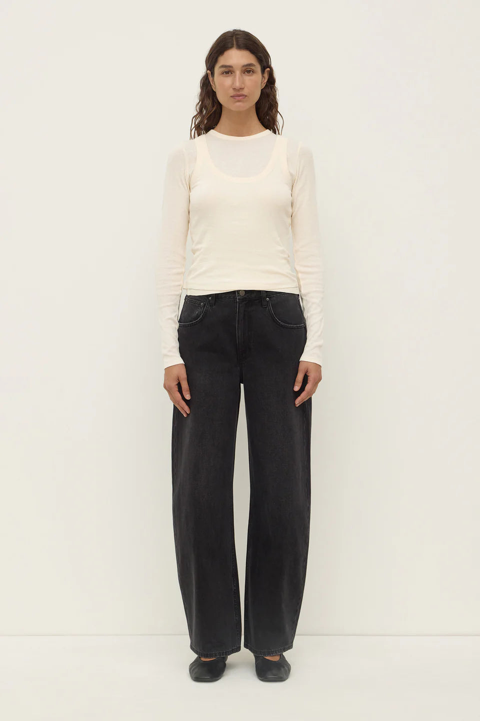 Assembly Label Zali Long Sleeve Tee White