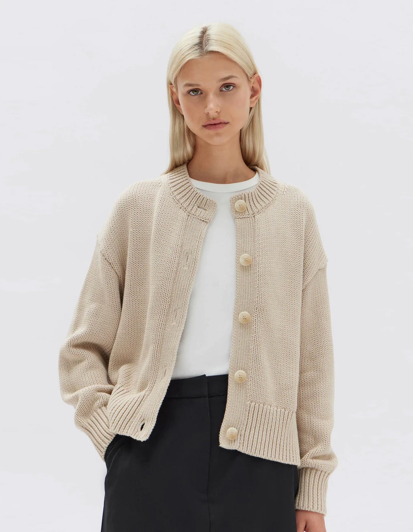 Assembly Label Ava Cardigan Natural