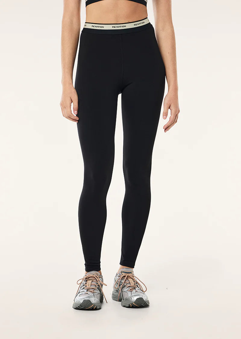 PE.Nation Avant Full Length Legging Black Biscuit
