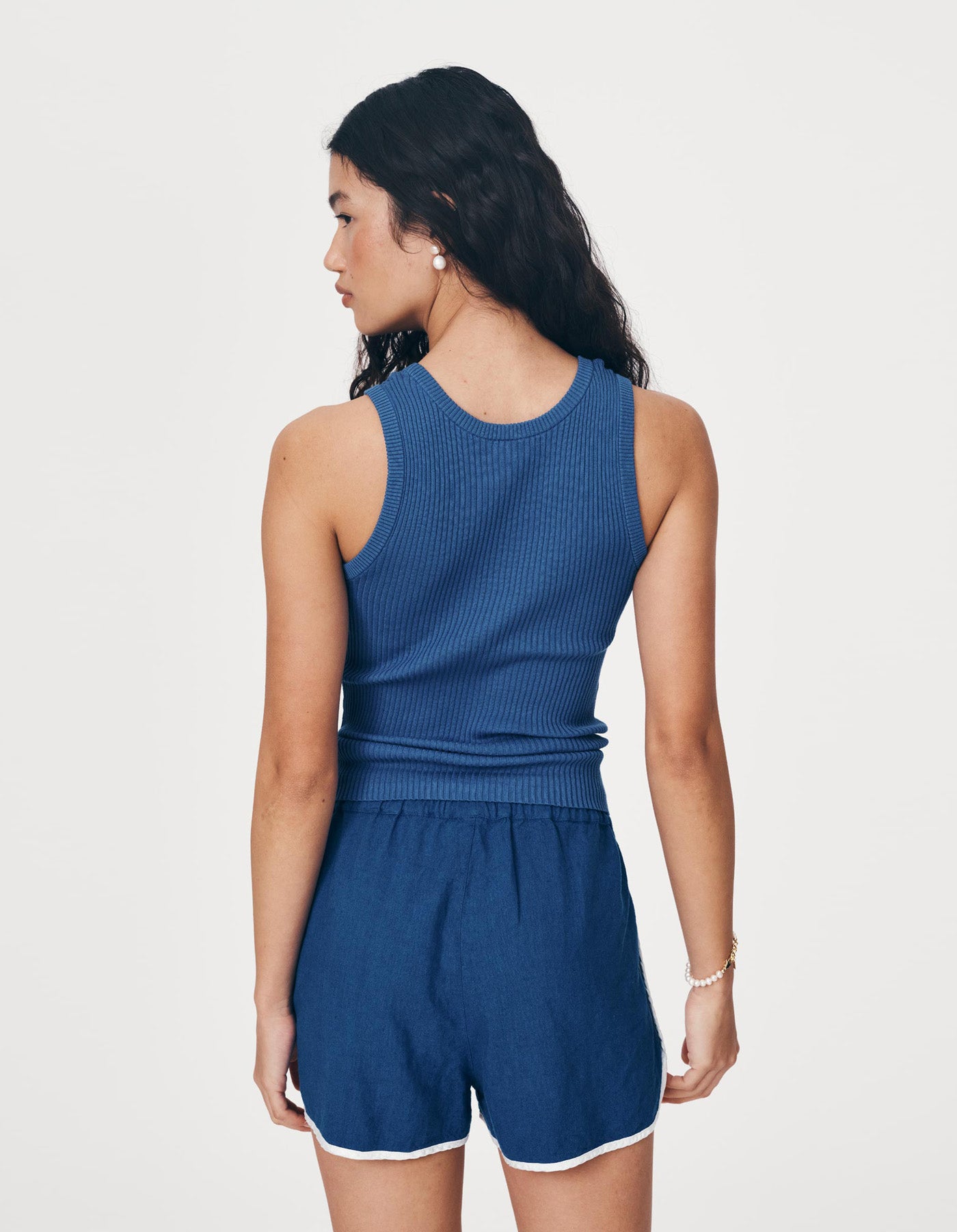 Rowie The Label Avery Tank Cobalt Blue