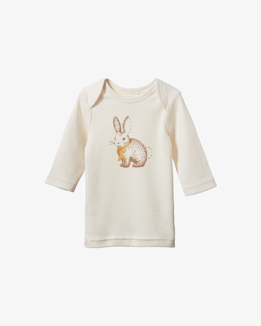 Nature Baby Tee Rabbity Natural Print